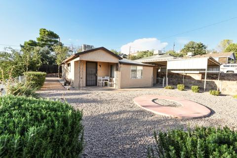 Bungalow exterior and front yard
