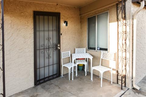 Front entry patio