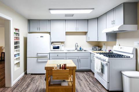 Kitchen with island