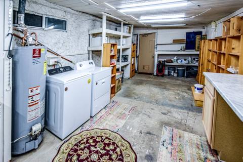 Storage room shelving